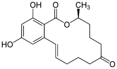 玉米赤霉烯酮結(jié)構(gòu)式