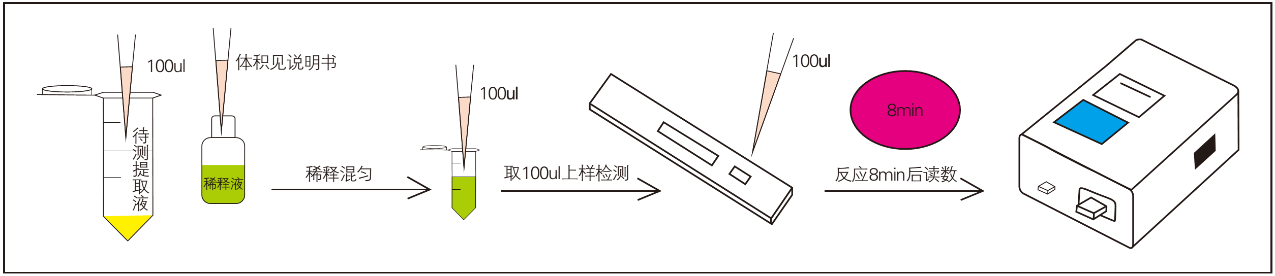 玉米赤霉烯酮快速檢測(cè)過(guò)程